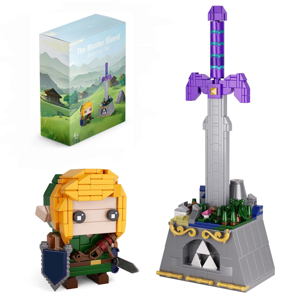 Latephiy Master Sword building kit with vibrant components for heroic display
