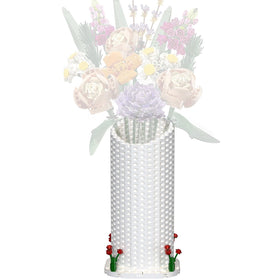 Latephiy Vase Building Set — white vase for roses, versatile bouquet display