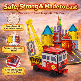 LATI Fire Rescue figures and accessories tile for complete play worlds