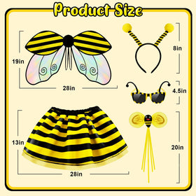 Latocos bee headband with crown, cute finishing touch for costumes