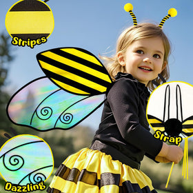 Latocos bee sunglasses with antenna, adds playful detail to bee costume outfits