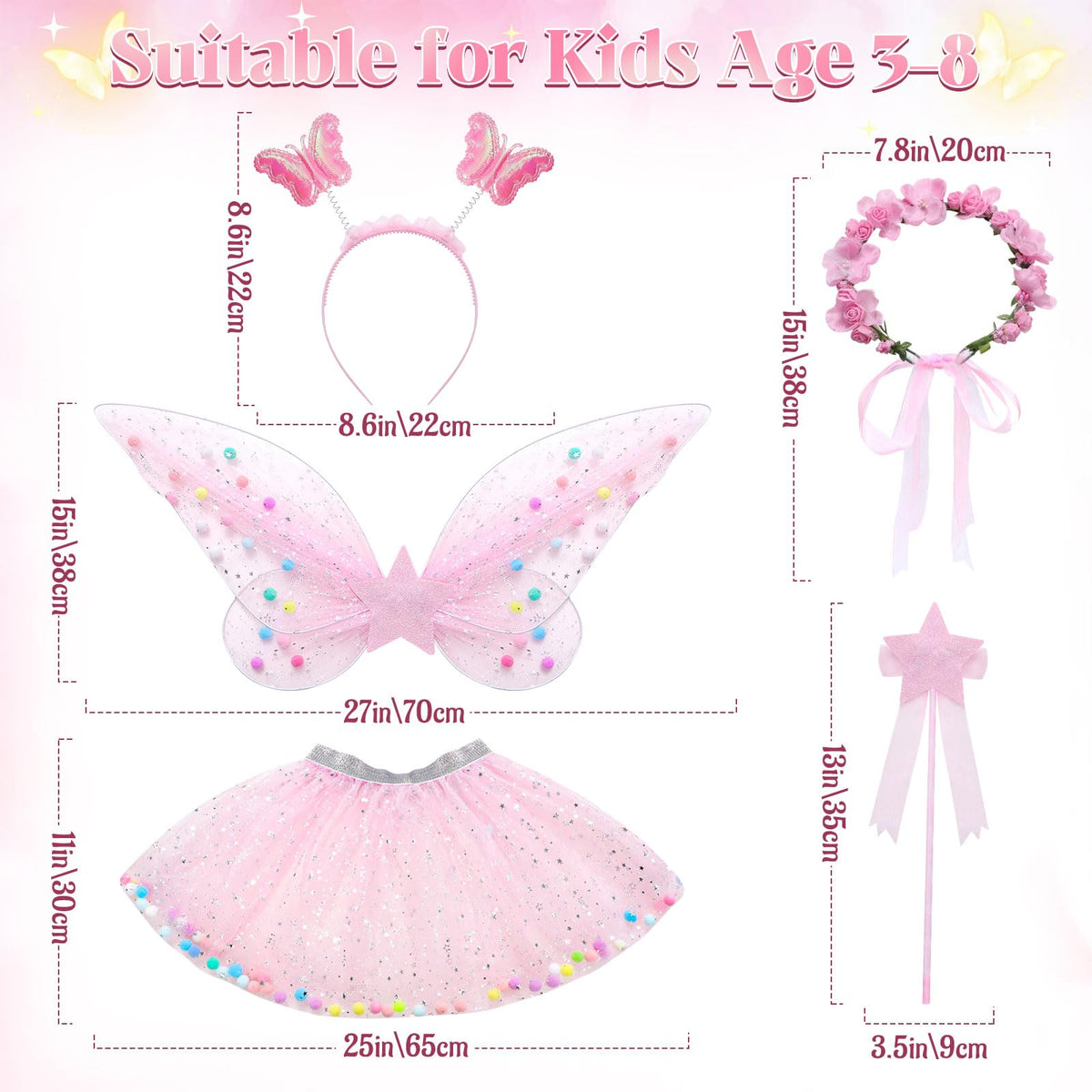 Latocos flower crown pink, perfect for princess vibes