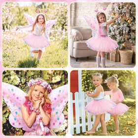 Latocos full dress-up ensemble pink, versatile for Halloween and parties