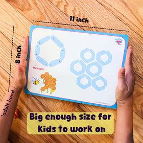 Lattooland 36-card set enables multisensory alphabet, number and shape practice.