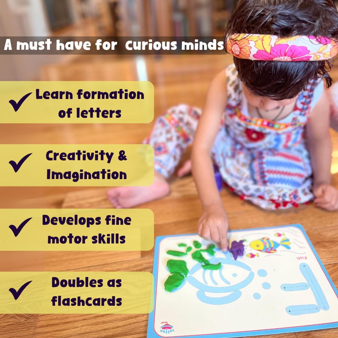 Lattooland shapes cards promote shape recognition with guided tracing.