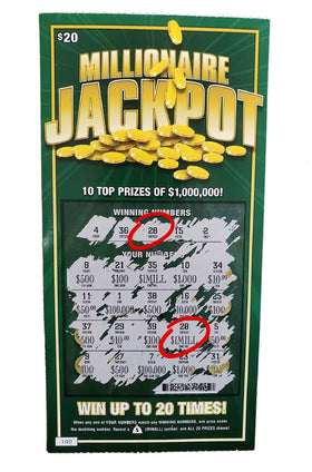 Laughing Smith prank lottery tickets back view showing authentic back design for credibility.