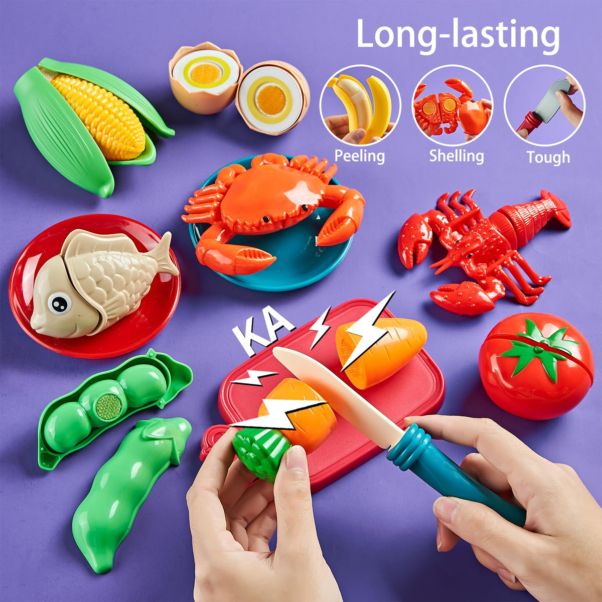 LAUGIGLE pretend-food desserts and cakes invite counting, color recognition, and sharing.