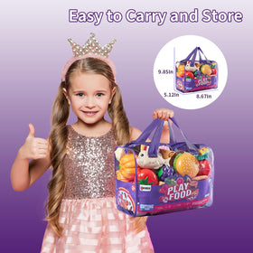LAUGIGLE pretend-food fruits and veggies promote healthy choices during play.