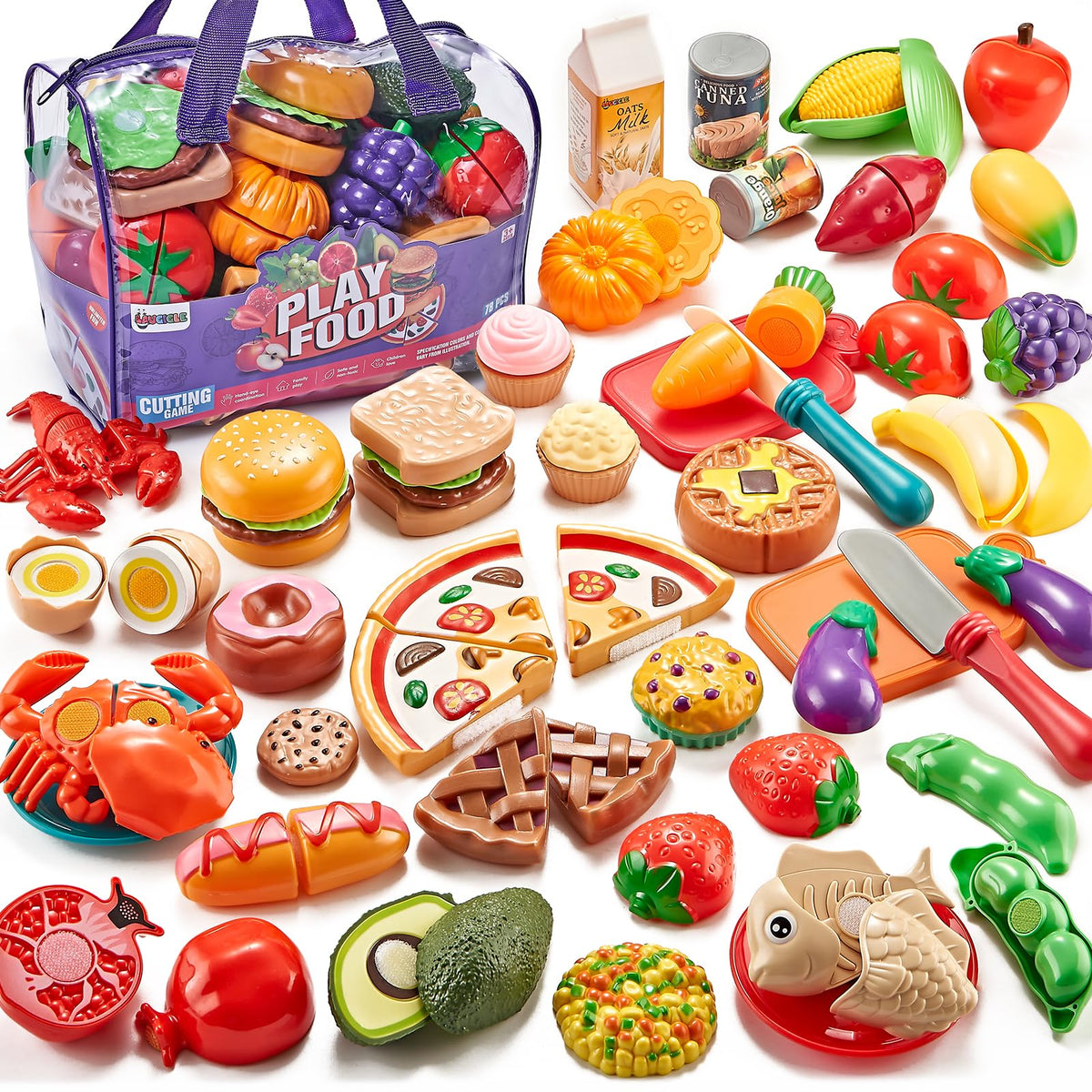 LAUGIGLE pretend food pizza design for creative play and sensory exploration.