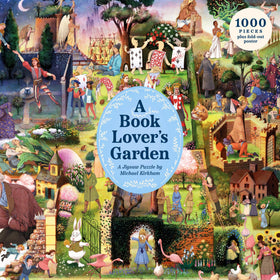 Laurence King A Book Lover's Garden puzzle gate scene for relaxing evenings.