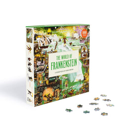 Laurence King Frankenstein puzzle detail by Adam Simpson enhances puzzle solving