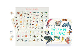 Laurence King Ocean Bingo bioluminescent octopus card with fascinating adaptations.