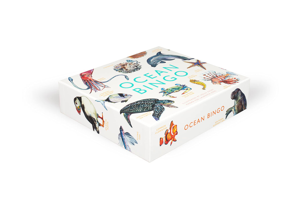 Laurence King Ocean Bingo sea otter card highlighting charming coastal wildlife.