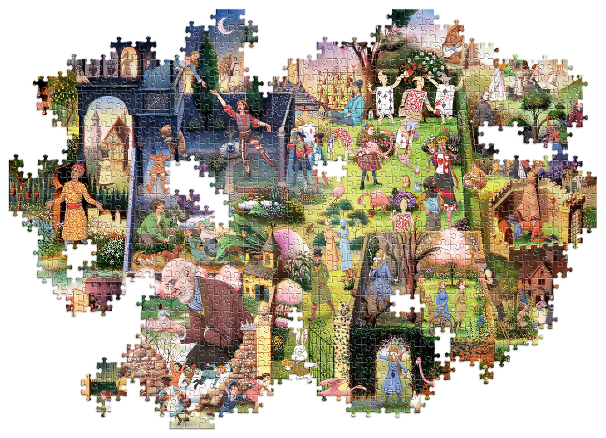 Laurence King Romeo and Juliet Capulets garden puzzle image for immersive storytelling.