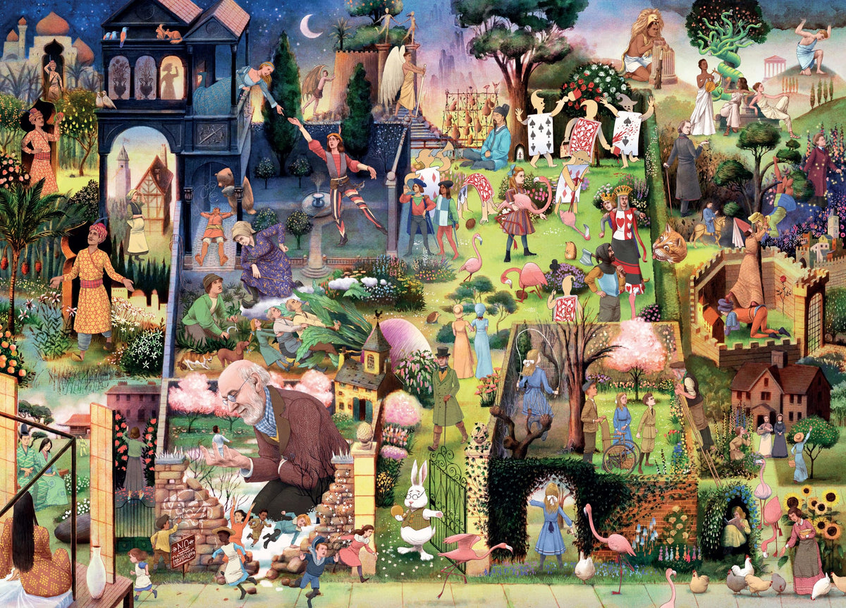 Laurence King Secret Garden scene puzzle invites focused puzzling sessions.