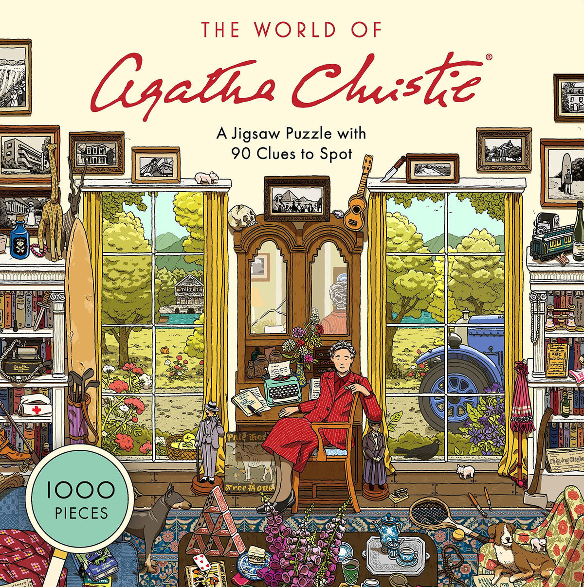 Laurence King World of Agatha Christie 1000-piece puzzle, immersive scenes for mindful, screen-free afternoons.