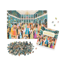 Laurence King Bridgerton puzzle country retreat illustration for relaxing weekends.