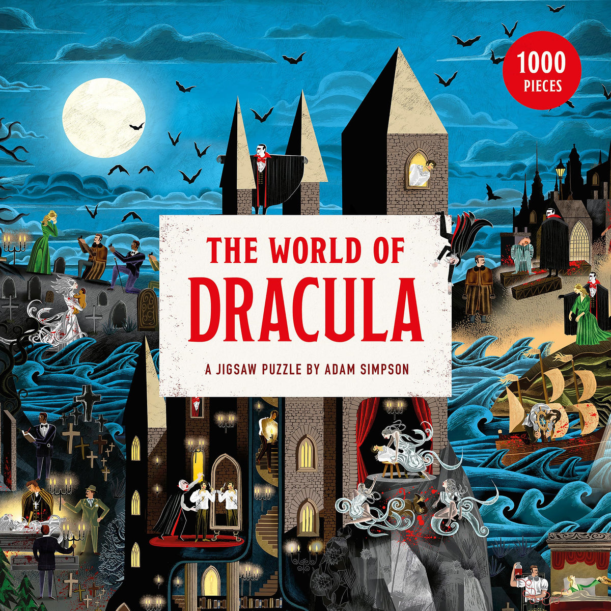 Laurence King World of Dracula puzzle cover features intricate artwork for immersive puzzle fun.