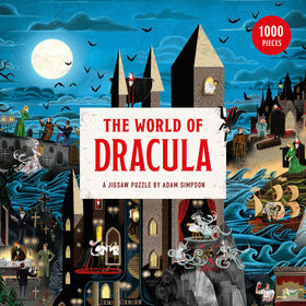 Laurence King World of Dracula puzzle cover features intricate artwork for immersive puzzle fun.