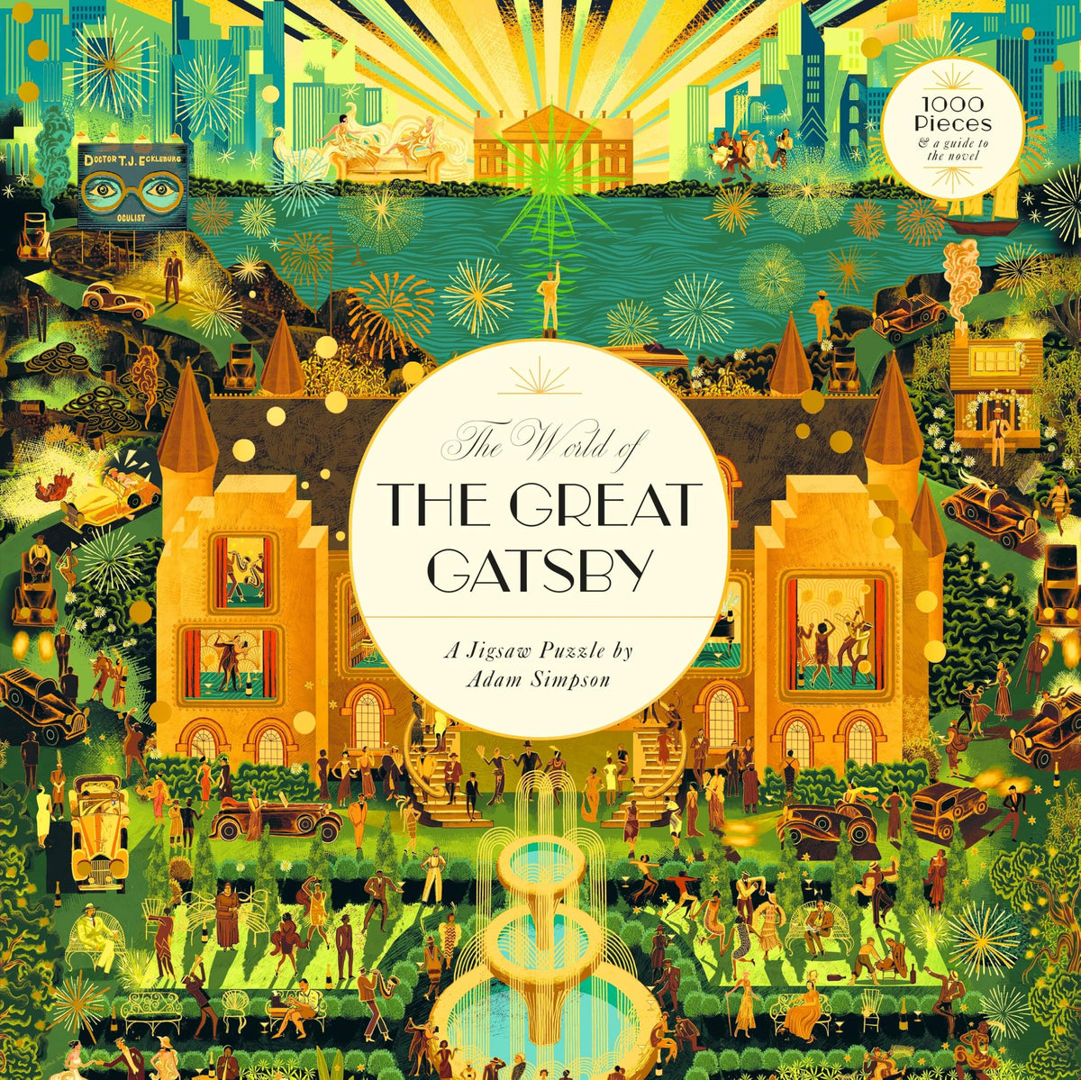 Laurence King World of Gatsby puzzle cover with intricate scenes for a challenging, engaging build.