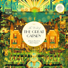 Laurence King World of Gatsby puzzle cover with intricate scenes for a challenging, engaging build.