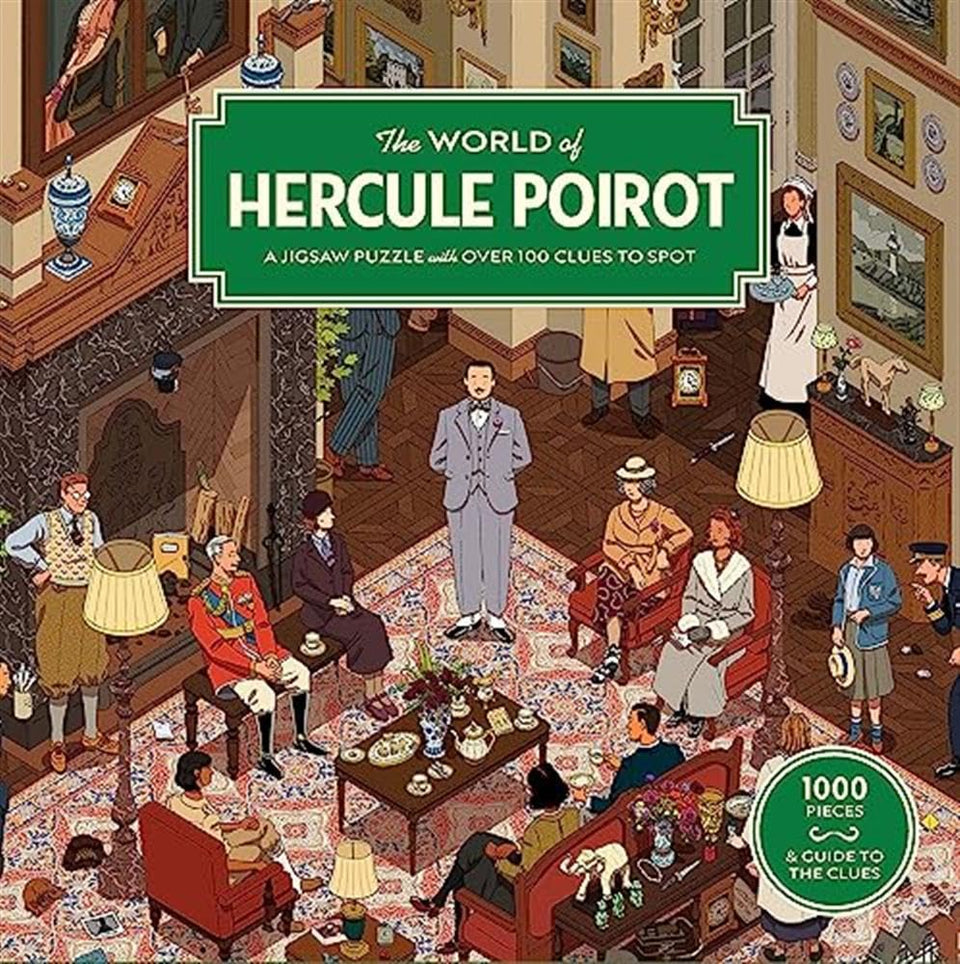 Laurence King World of Hercule Poirot 1000-piece puzzle reveals intricate clues for fans