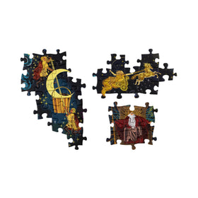 Laurence King World of Norse Mythology puzzle Baldur artwork; promotes patience and immersive myth exploration.