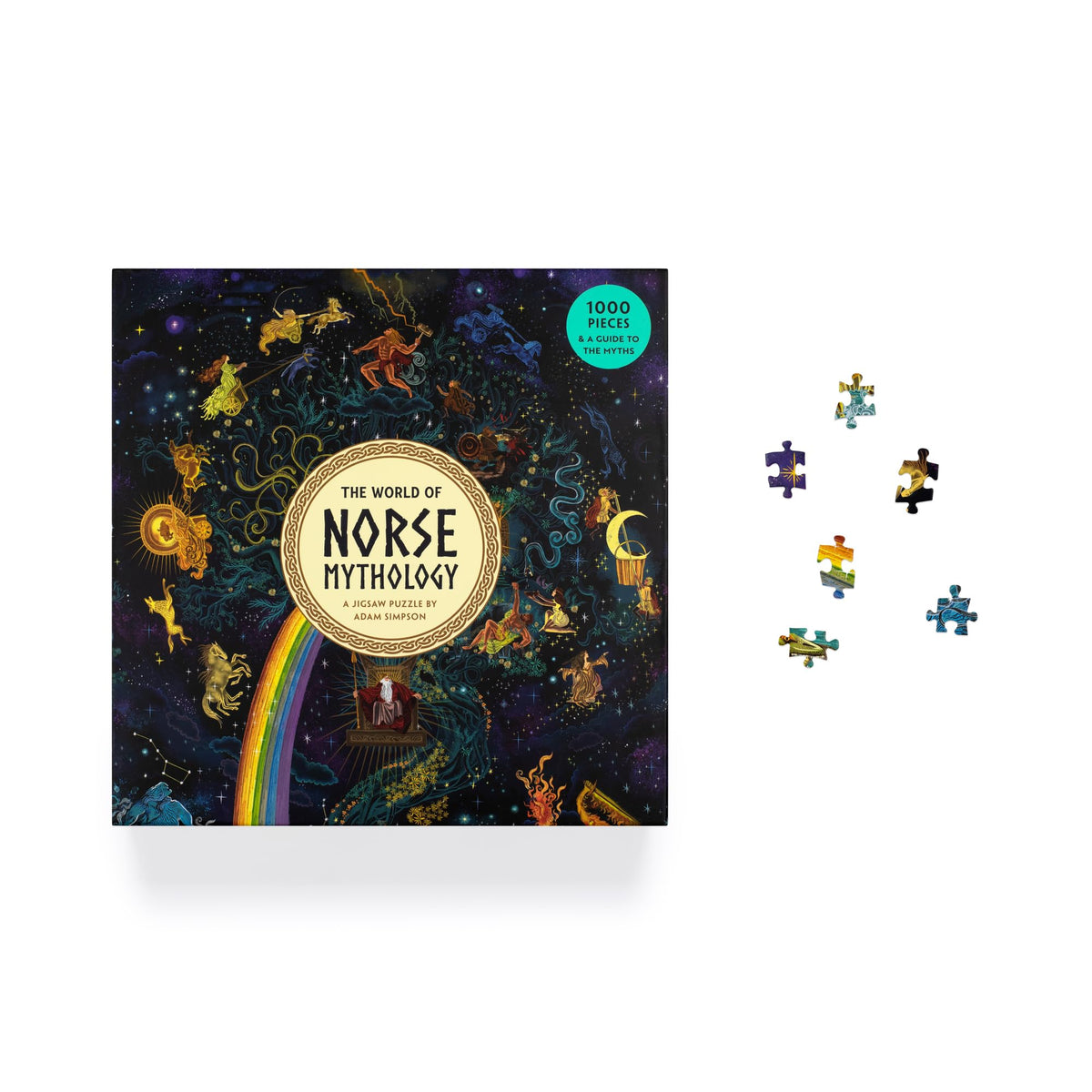 Laurence King World of Norse Mythology puzzle Freyja illustration; ideal for art lovers and mythology fans.