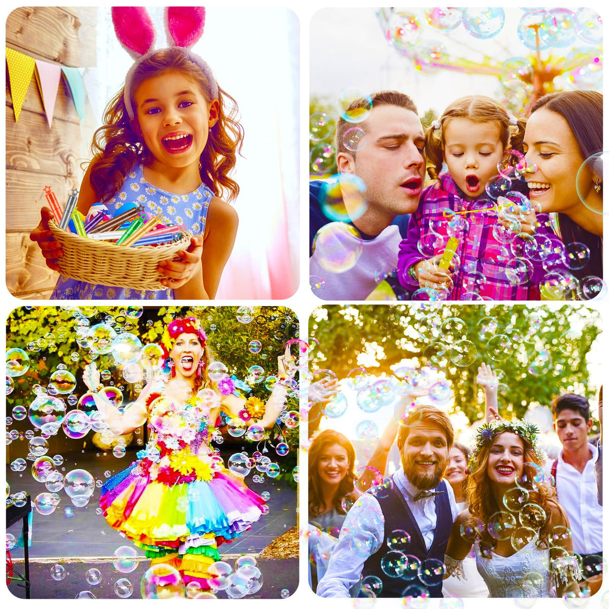 Lavesom bubble wands use safe ABS plastic for family fun