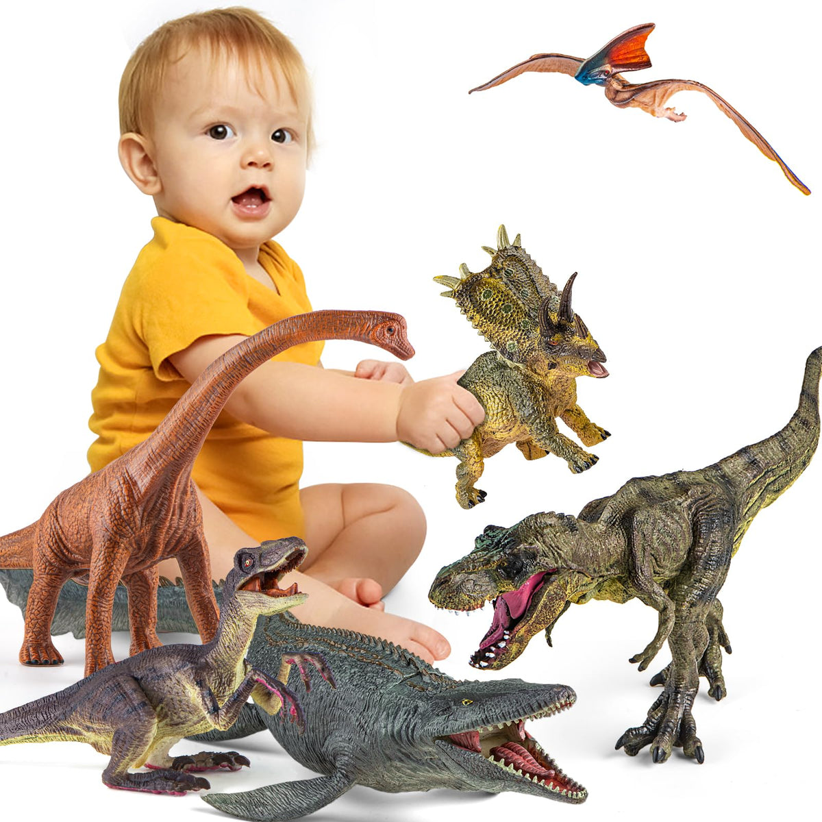 Lavesom Pterosaur dinosaur toy, winged figure for sky-high adventures.