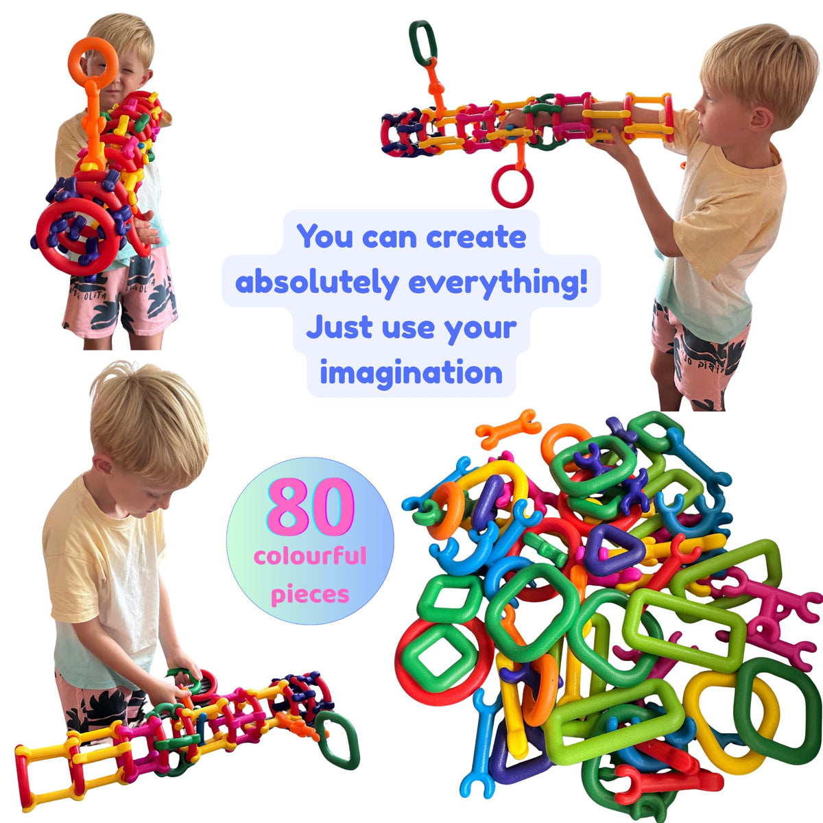 LAVIBI blocks build animals, vehicles, and robots to spark imagination.