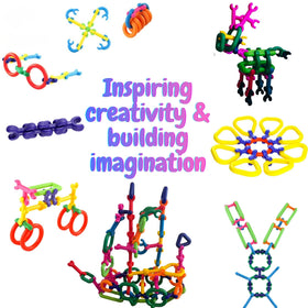 LAVIBI interlocking blocks close-up show vibrant colors and strong connections.