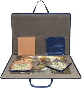 Lavievert 1500-piece puzzle board with padded cover for safe transport.