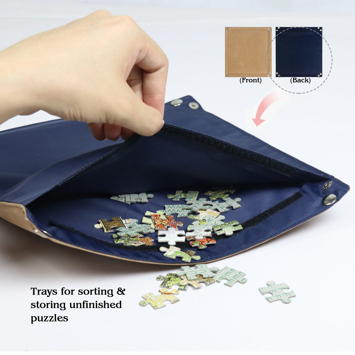 Lavievert puzzle board with detachable plateau for flexible setup.