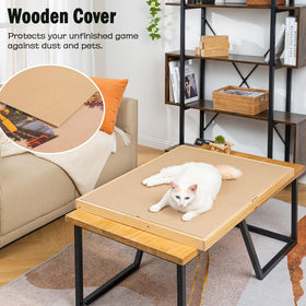 Lavievert portable puzzle table with non-slip surface stays steady on any flat surface.