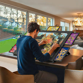 Lavievert portable puzzle table suitable for indoor or outdoor use