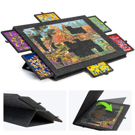 Lavievert tilting jigsaw board for comfortable puzzling sessions