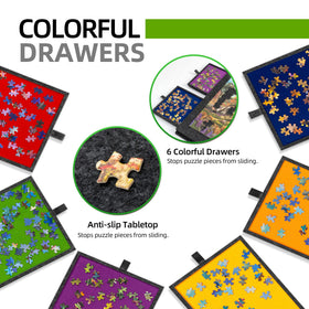 Lavievert usable area 35.4 by 24.4 inches fits 1000–1500 piece puzzles