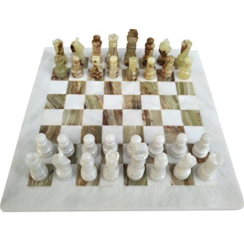 Lavish Chess Sets twelve inch marble board with premium feel