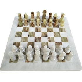 Lavish Chess Sets twelve inch marble board with premium feel