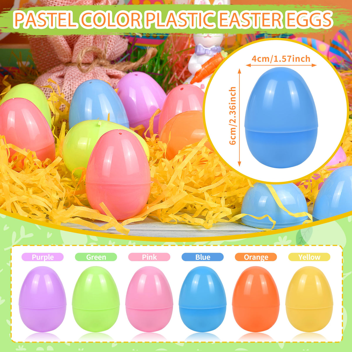 Lavwix 6cm fillable eggs show the perfect snap-and-fill design for easy egg hunts.