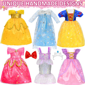 Lavwix crown and hair bow add a regal touch to dolls.