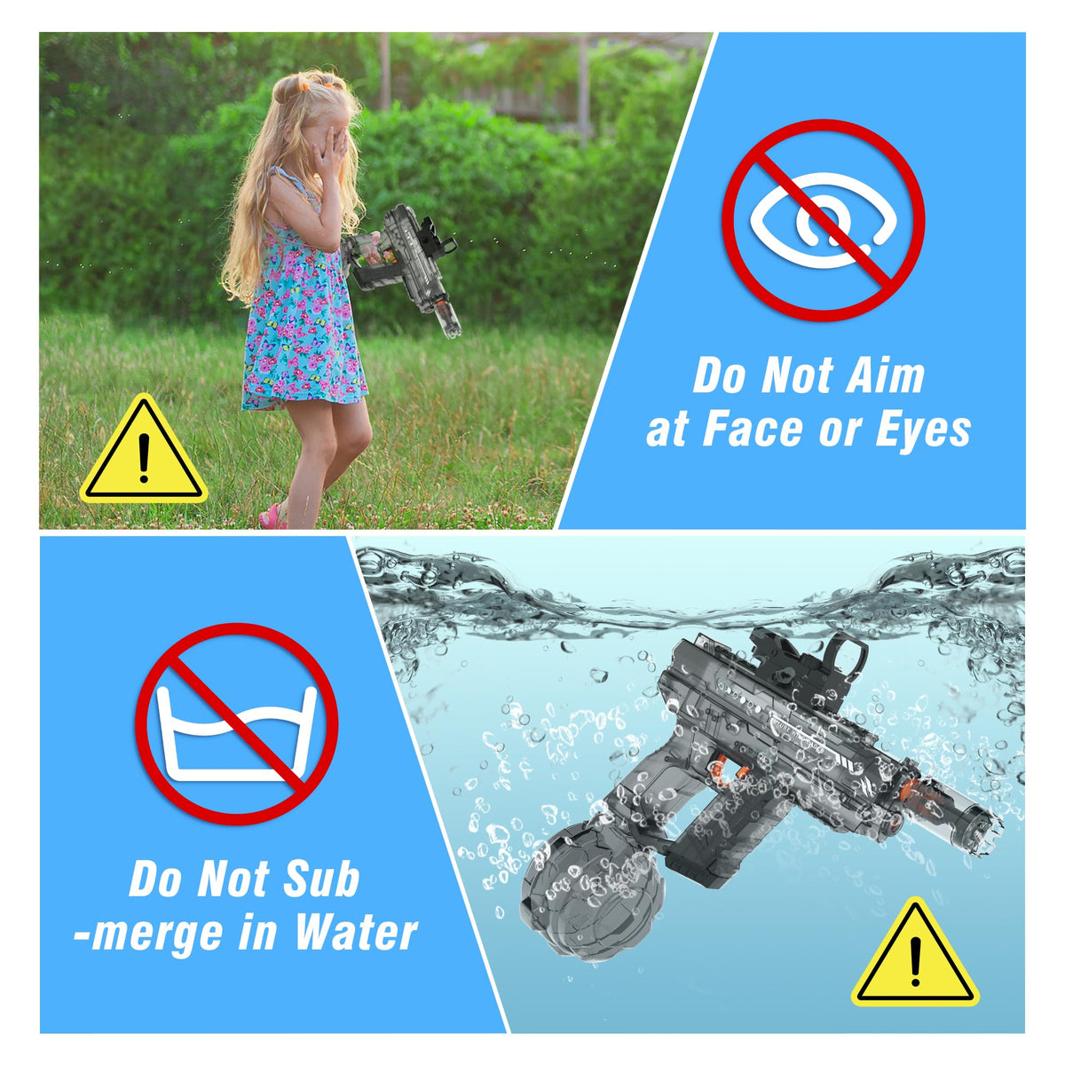 Lawdiey versatile water gun for kids and adults during summer play.
