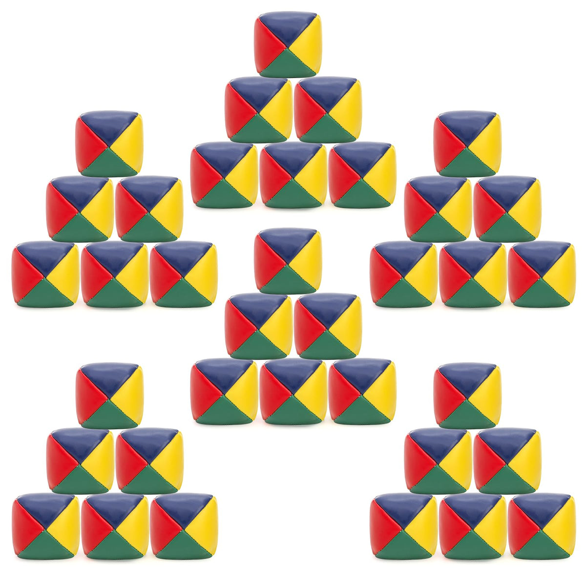 Lawei 36-pack juggling balls, 2-inch size for easy grip and beginner practice.