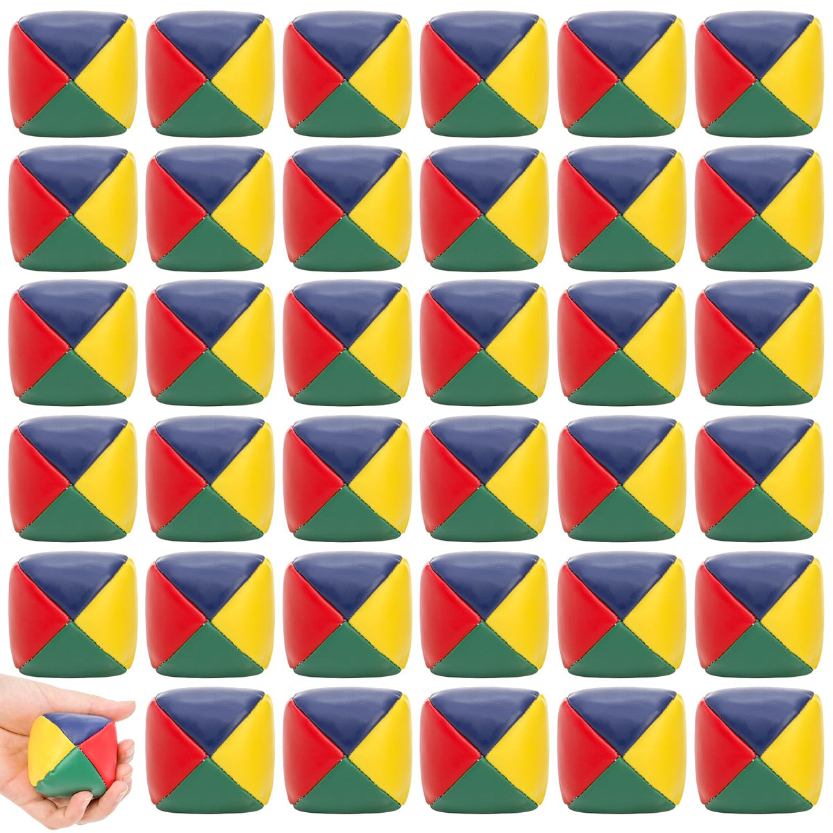 Lawei beginner juggling balls promote coordination with a colorful four-sided design.