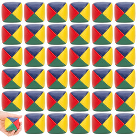 Lawei beginner juggling balls promote coordination with a colorful four-sided design.