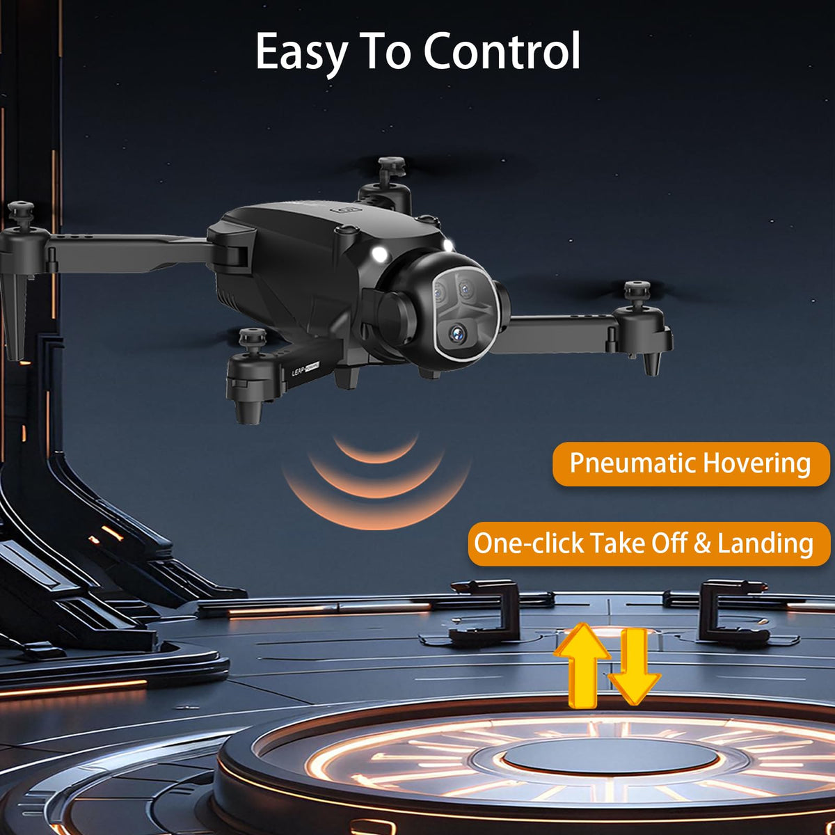 Lawfig Drone FPV live view displayed on a mobile device for instant viewing.