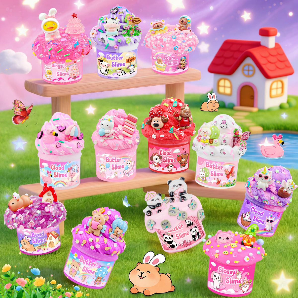 LAWOHO birthday gift set slime collection for girls aged 8-12.
