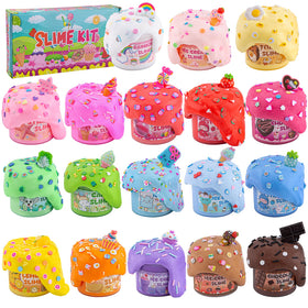LAWOHO birthday party ideas kit showing colorful slime for gifting