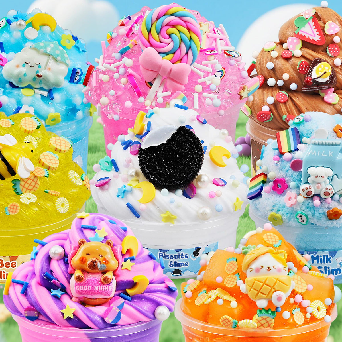 Decorative slime charms from LAWOHO to spark imagination during crafts